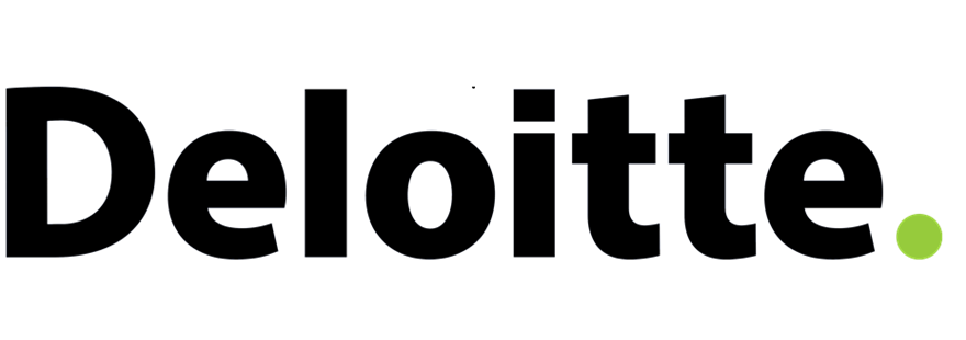 Logo firmy Deloitte, oficjalnego sponsora konkursu CFA Institute Research Challenge w Polsce.